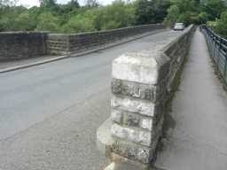 Oblique view across Newton Cap Bridge, Bishop Auckland July 2016